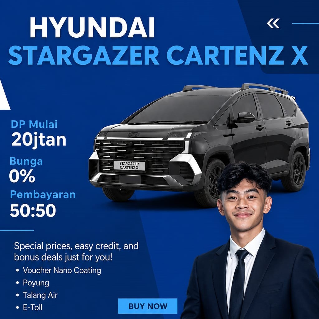 dealer hyundai depok - harga stargazer cartenz x - kredit stargazer cartenz x